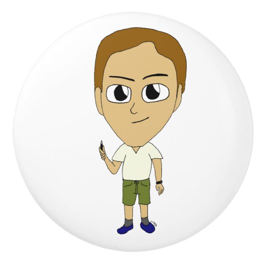 Chibi Keramikknauf (Vorderseite)