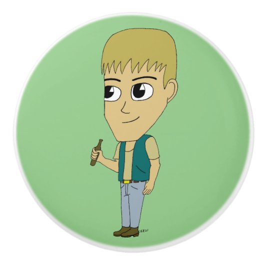 Chibi Keramikknauf (Vorderseite)