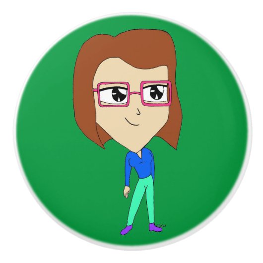 Chibi Keramikknauf (Vorderseite)