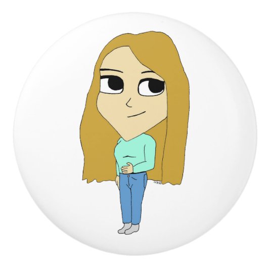 Chibi Keramikknauf (Vorderseite)
