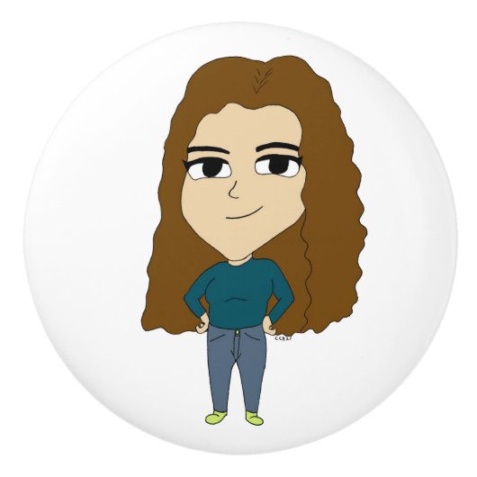 Chibi Keramikknauf (Vorderseite)