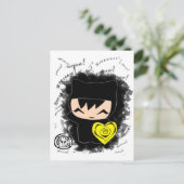 Chibi Kitty Postkarte (Stehend Vorderseite)