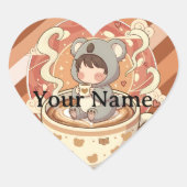 Chibi Koala Kawaii Anime Aesthetic Sticker (Vorderseite)
