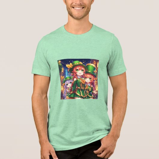 Chibi Kobolde Tri-Blend Shirt (Vorderseite)
