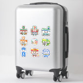 Chibi Konbini Japanische Snack Vinyl Aufkleber Set (Koffer)