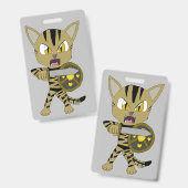 Chibi-Kriegerkatze Ausweis (Vorder- & Rückseite)
