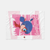 Chibi Ladybug in Paris Fleecedecke (Vorderseite (Horizontal))