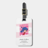 Chibi Ladybug in Paris Gepäckanhänger (Vorderseite vertikal)