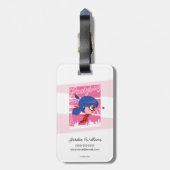 Chibi Ladybug in Paris Gepäckanhänger (Rückseite vertikal)