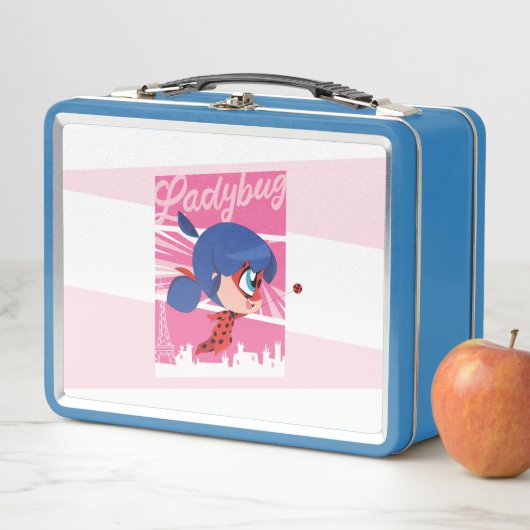 Chibi Ladybug in Paris Metall Brotdose (Beispiel)