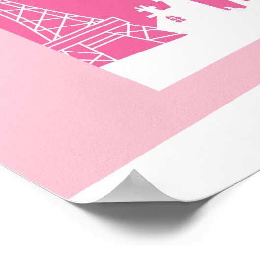 Chibi Ladybug in Paris Poster (Ecke)