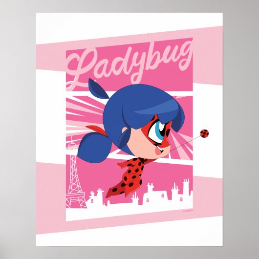 Chibi Ladybug in Paris Poster (Vorne)