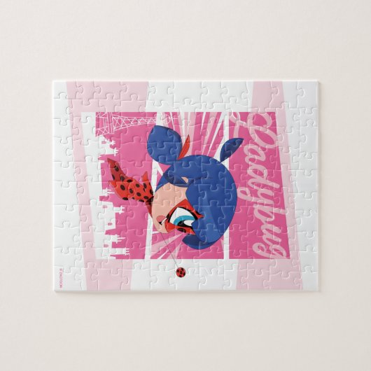 Chibi Ladybug in Paris Puzzle (Horizontal)