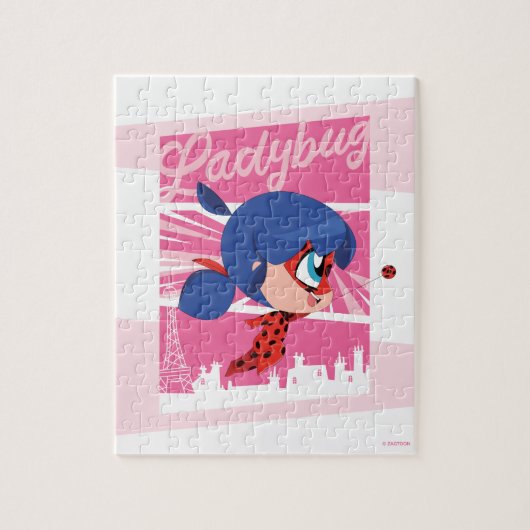 Chibi Ladybug in Paris Puzzle (Vertikal)