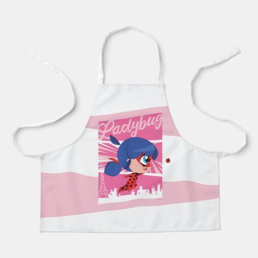 Chibi Ladybug in Paris Schürze (Vorderseite)