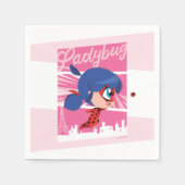 Chibi Ladybug in Paris Serviette (Vorderseite)