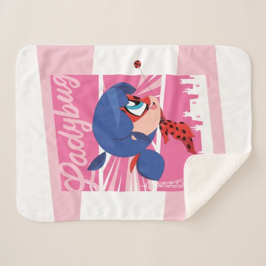 Chibi Ladybug in Paris Sherpadecke (Vorderseite (Horizontal))