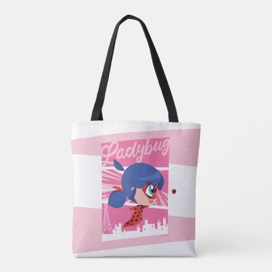 Chibi Ladybug in Paris Tasche (Rückseite)