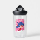 Chibi Ladybug in Paris Trinkflasche (Vorne)