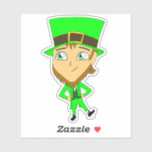 Chibi leprechaun aufkleber (Blatt)