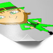 Chibi leprechaun fotodruck (Ecke)