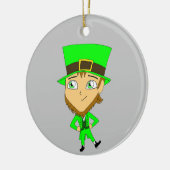 Chibi leprechaun keramik ornament (Links)