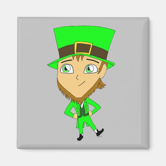 Chibi leprechaun magnet (Vorne)