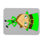 Chibi leprechaun magnet (Horizontal)