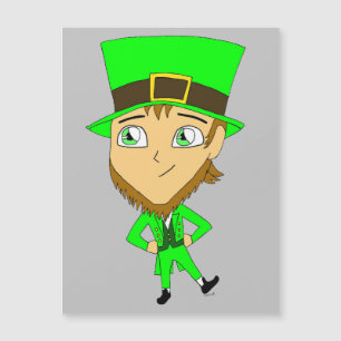 Chibi leprechaun magnetkarte