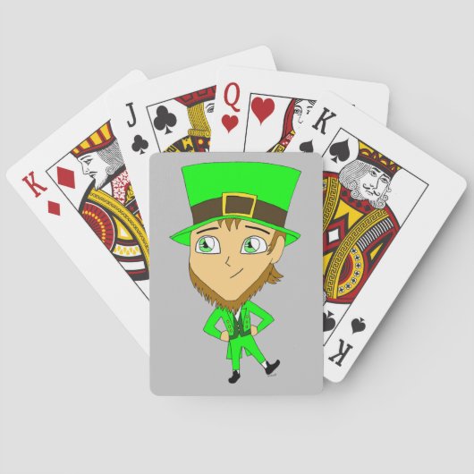 chibi leprechaun spielkarten (Rückseite)