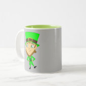 Chibi leprechaun zweifarbige tasse (Vorderseite Links)