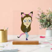 Chibi-Mädchen Acrylschild (Hochzeit)