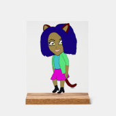 Chibi-Mädchen Acrylschild (Vorderseite)