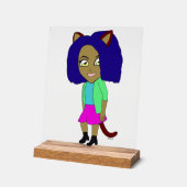 Chibi-Mädchen Acrylschild (Winkel)