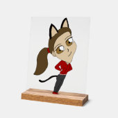 Chibi-Mädchen Acrylschild (Winkel)