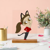 Chibi-Mädchen Acrylschild (Hochzeit)