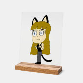 Chibi-Mädchen Acrylschild (Winkel)