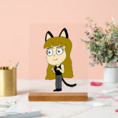 Chibi-Mädchen Acrylschild (Hochzeit)