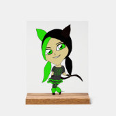 Chibi-Mädchen Acrylschild (Vorderseite)