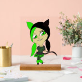 Chibi-Mädchen Acrylschild (Hochzeit)