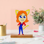 Chibi-Mädchen Acrylschild (Hochzeit)