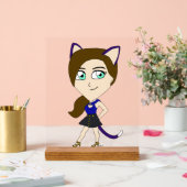 Chibi-Mädchen Acrylschild (Hochzeit)