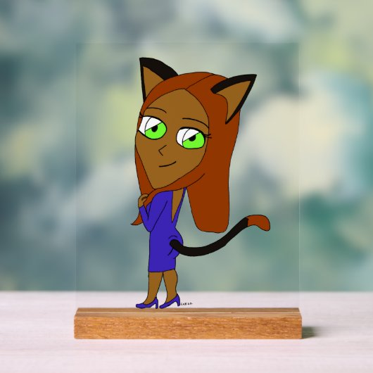 Chibi-Mädchen Acrylschild (Neutral)