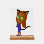Chibi-Mädchen Acrylschild (Vorderseite)