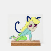 Chibi-Mädchen Acrylschild (Vorderseite)