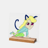 Chibi-Mädchen Acrylschild (Winkel)