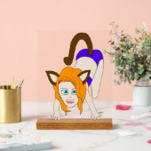 Chibi-Mädchen Acrylschild (Hochzeit)