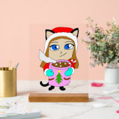 Chibi-Mädchen Acrylschild (Hochzeit)