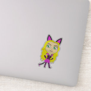 Chibi-Mädchen Aufkleber
