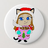 Chibi-Mädchen Button (Vorderseite)